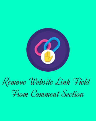 remove websile link from comment